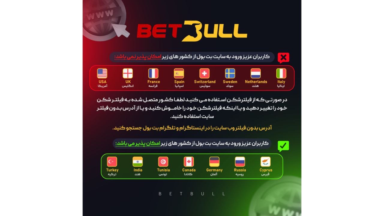 لینک بدون فیلتر سایت بت بول